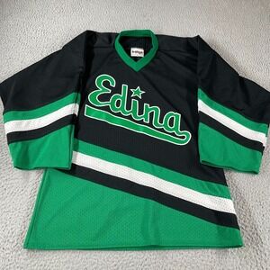 Edina Hornets High School Minnesota Hockey S Jersey MN Black Green #23 Rykhus